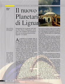 Il nuovo Planetario di Lignan