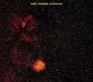 nebulosa rosetta a largo campo