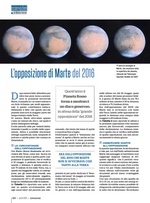 Osservazioni. L’opposizione di Marte del 2016