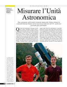 Misurare l’Unità Astronomica