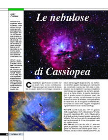 Le nebulose di Cassiopea