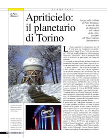 Apriticielo: il planetario di Torino