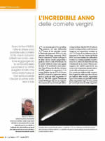 L’INCREDIBILE ANNO delle comete vergini