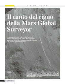 Il canto del cigno della Mars Global Surveyor