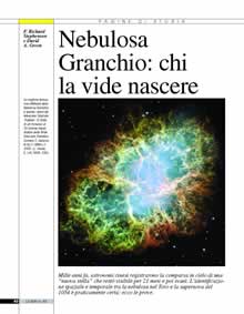 Nebulosa Granchio: chi la vide nascere