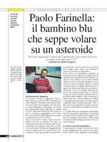 Paolo Farinella: il bambino blu che seppe volare su un asteroide