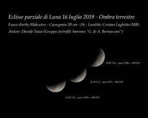 Eclisse parziale di Luna 16 luglio 2019