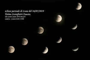 eclisse di Luna parziale  del 16 luglio 2019 da Torino