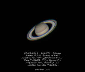 Saturno del 23 Luglio 2019 