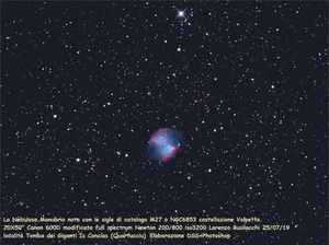 Nebulosa manubrio M27 