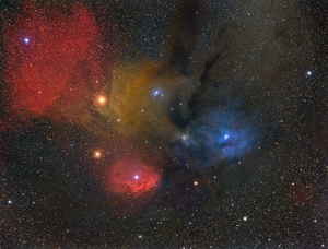 Antares e Rho Ophiuchi