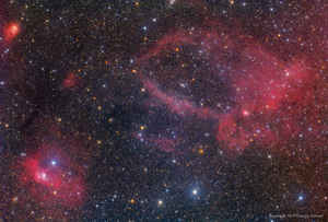 Sh2-157 “Nebulosa Artiglio” + NGC7635 “Nebulosa Bolla”