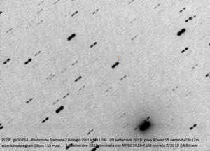 PCCP gb 00234 del 09 settembre poi diventata con MPEC 2019 R-106 _ C/2019 Q4 Borisov  prima storica cometa Interstellare
