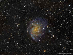 NGC 6946 Galassia Fuochi D'artificio + IFN Nebulosa