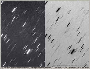 Cometa 2I/Borisov mostra la coda anche con un Newton 200 f.3.8