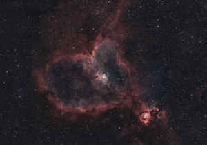 nebulosa Cuore IC1805 Heart Nebula costellazione Cassiopea