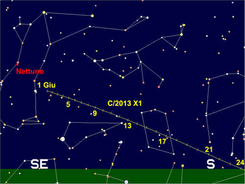 Visibile all'alba la cometa C/2013 X1 (PANSTARRS)