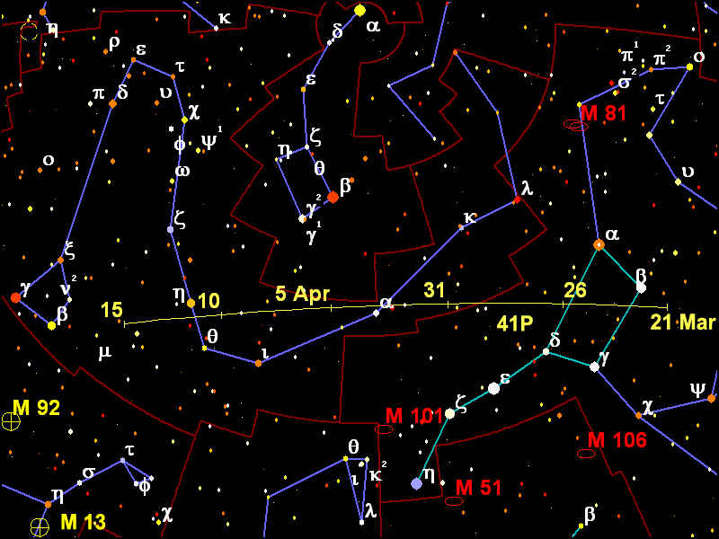 Visibile la cometa 41P/Tuttle-Giacobini-Kresak