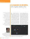 Il viaggio di Rosetta all’origine della vita