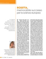 Rosetta memorabile successo per la scienza europea