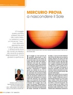 Fenomeni Astronomici. Mercurio prova a nascondere il Sole