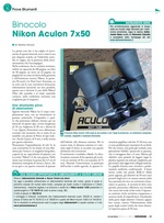 Prove Strumenti. Binocolo Nikon Aculon 7x50