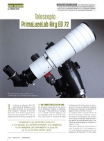 Prove strumenti. Telescopio PrimaLuceLab Airy ED 72